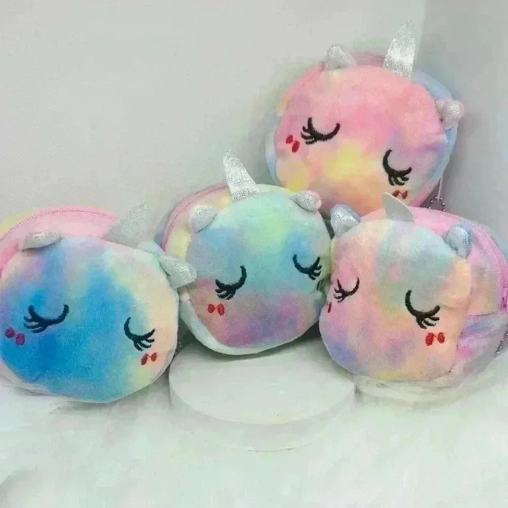 Cute Unicorn Rainbow Tie-Dye Coin Purse